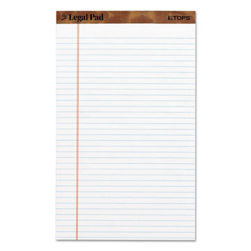 TOPS™ "the Legal Pad" Ruled Perforated Pads, Wide-legal Rule, 50 White 8.5 X 11.75 Sheets freeshipping - TVN Wholesale